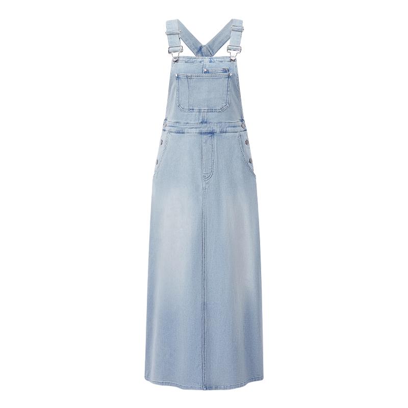 

GIOVANNI VALENTINO Women s Gradient Denim Suspender Dress L