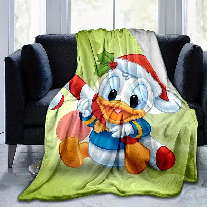 1pc, Christmas Donald Duck Holiday Home Decorative Blanket Festive Gift for Family, Couch Cover, Outdoor Throw, Travel