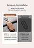 2026 Xiaopeng X9 Cowhide Key Case with Buckle Keychain