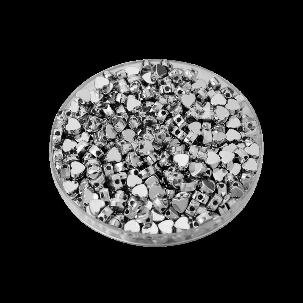 Electroplated CCB Metal Heart, Butterfly, and Clover Spacer Beads for Bracelets.