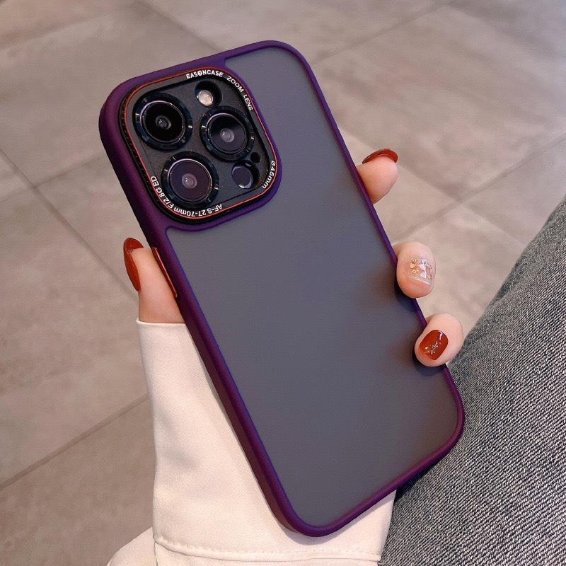 Applicable To iPhone15promax Lycra Matte All-inclusive Metal Goggles Mobile Phone Case Apple 14 Anti-drop Protective Case