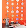 Holographic Paper Garland Shiny Iridescent Circle Dots Party Streamer Banner Backdrop Hanging Decorations, 20 Feet in Total