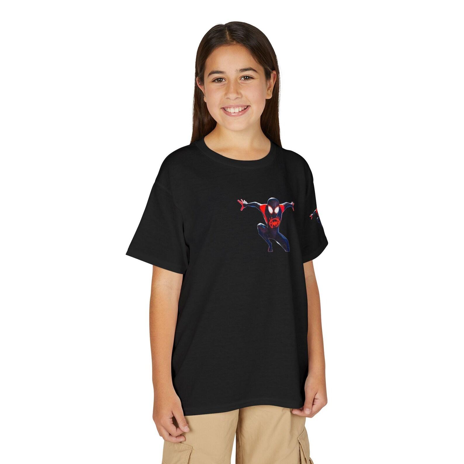 Miles Morales Spider-Man graphic T-Shirt | Kids superhero tee 160