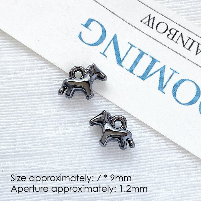 1Pcs Cute Simple Horse Animal Pendant Charms For Handmade Jewelry Making Necklace Earrings Bracelet Diy Accessories Supplies