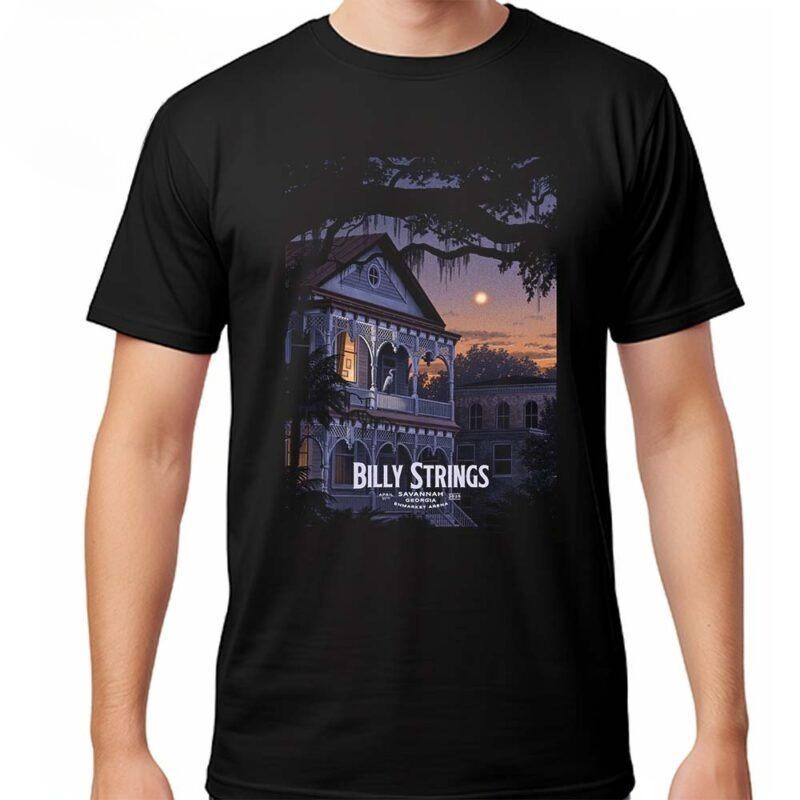 Hot Billy Strings Savannah GA Poster Full Show At Enmarket Arena on April 11th and 12th 2025 Unisex T-Shirt 4XL