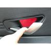 Inner Door Bowl Sticker Cover Trim 4PCS For Hyundai Elantra - Red Suede