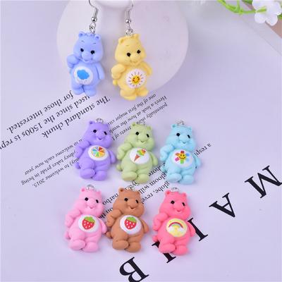 10 Teile/paket Mini Bär Cartoon Harz Anhänger Charms Für DIY Schmuck Machen Zubehör