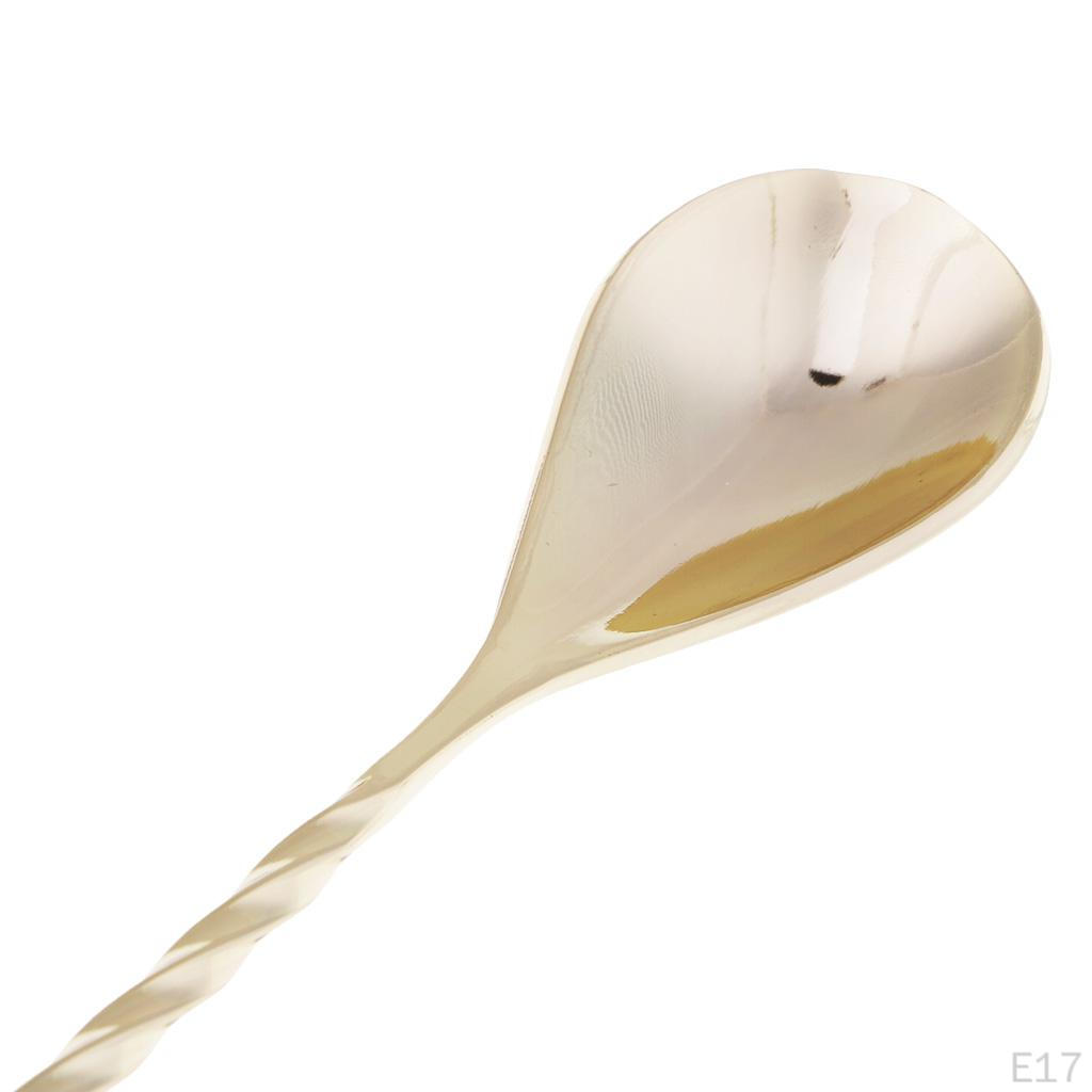 1 Piece Mixing Spoon Stainless Steel Cocktail Muddler Coffee Teaspoon ,