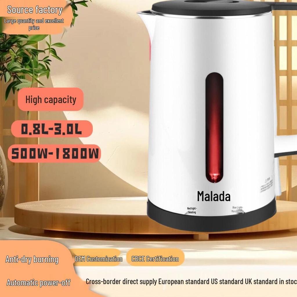 Large Capacity Stainless Steel Electric Kettle with Constant Temperature and Auto Insulation