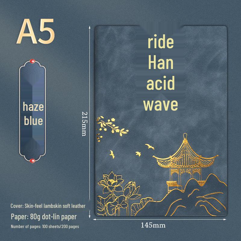 A5 Leather Business Notebook Gift Set with Custom Logo