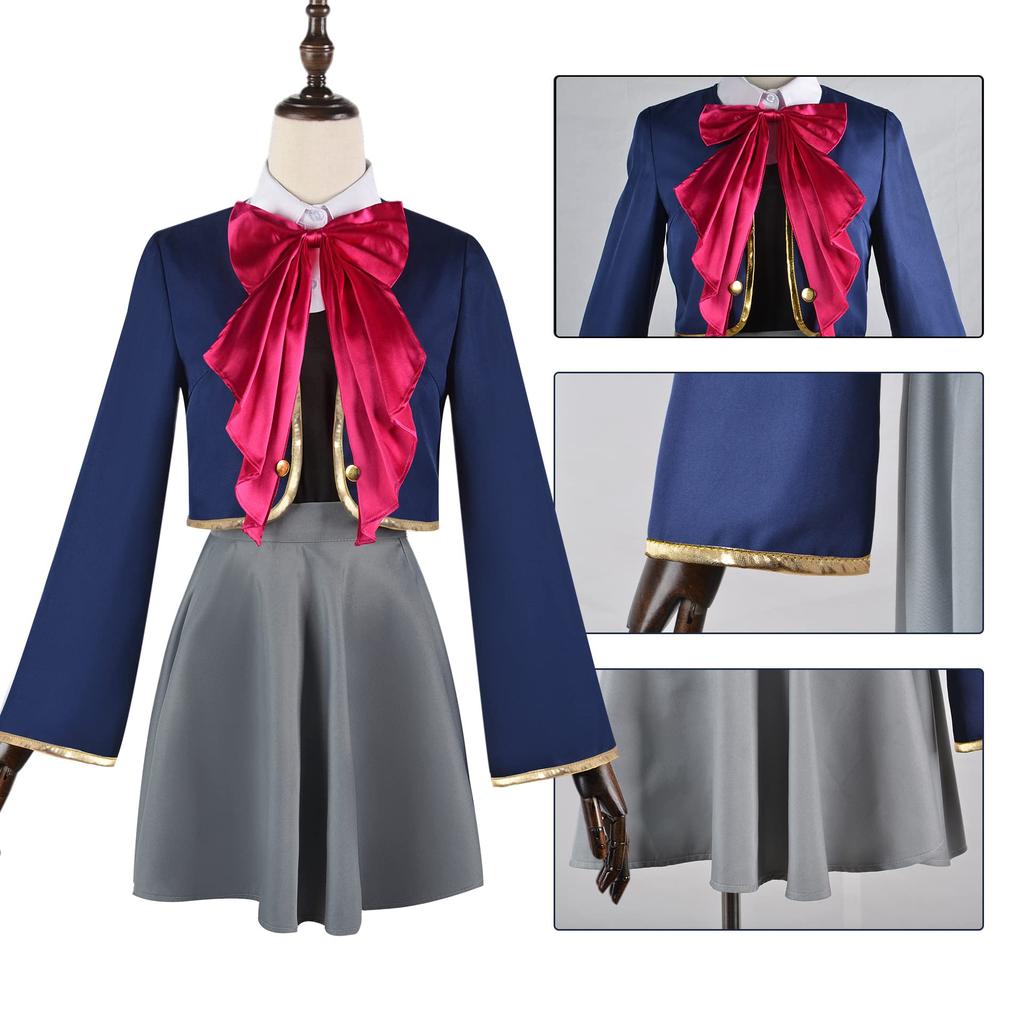 Pawpaw Arima Kana Cosplay Costume Set from Oshi no Ai and Ruby Cosplay for School and Stage Performances Arima Kana (Includes Wig) 9-Piece Ko