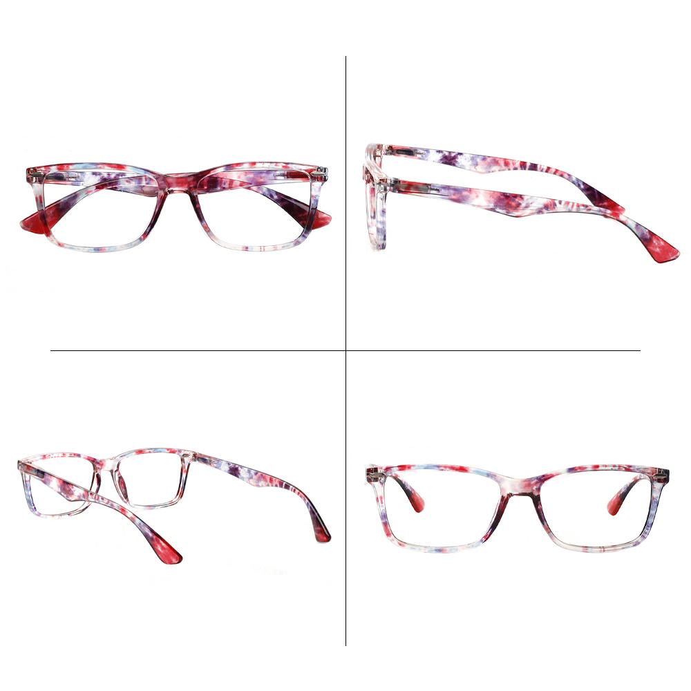 Turezing Women's Print Prescription Glasses Metal Hinges Anti-Reflective Sunglasses +2.0 +2.5 Fashion Eyewear