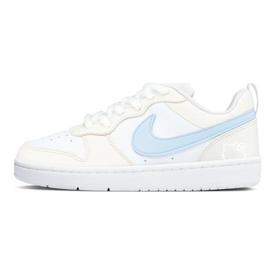 Court Borough Skateboard Shoes Women's Low Top White/Blue BQ5448-100(Team321-)