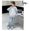Girls' Spring & Autumn Korean-Style Two-Piece Sweatshirt and Jeans Set (2025)