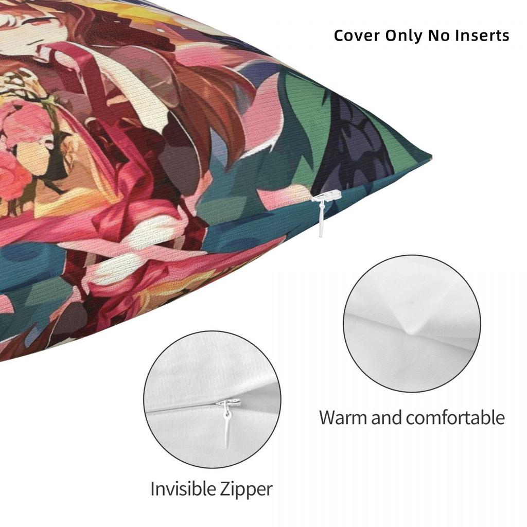 Umamusume Pretty Derby Pillow Cover Haru Urara Vintage Pillow Case For Living Room Chair Cushion Cover Polyester Pillowcases