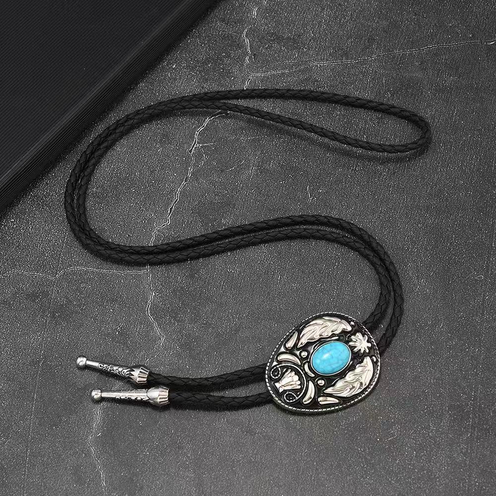 

Men s Western Cowboy-Style Bolo Tie Necklace чёрный