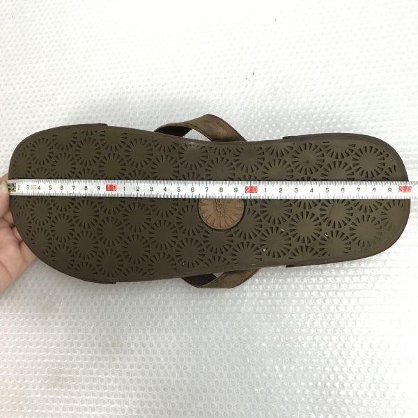 UGG Australia Leather Sandals UK9 27.5-28 Brown flat(USED)