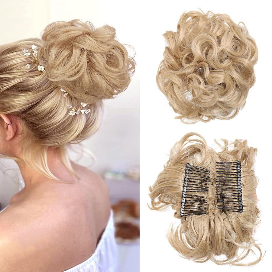 Wedding Hair Inexpensive Hair Pieces Buy Large Comb Clip In Curly