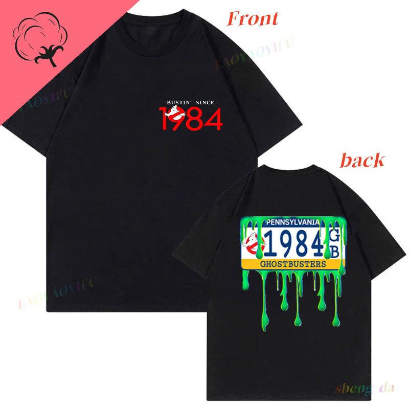 

Ghostbusters Movie Tshirt Double Size Printed Cotton Short Sleeve Tee Camisa Oversized Size Unisexs Graphic T Shirts S