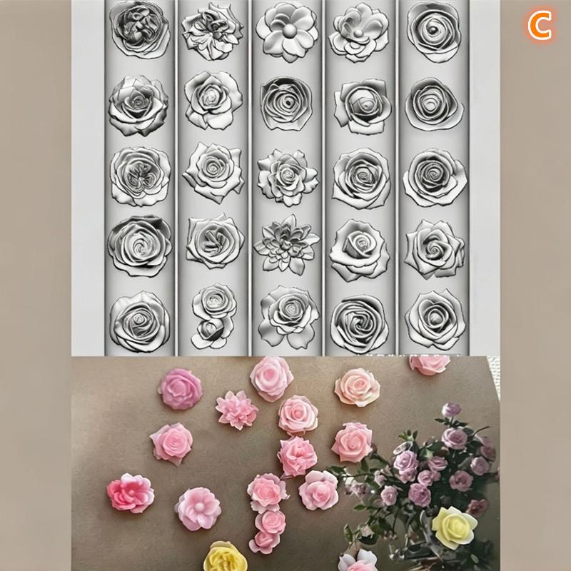 Creative Crystal Nail Art Mold for 3D Flower Butterfly Designs Perfect for Home Manicures