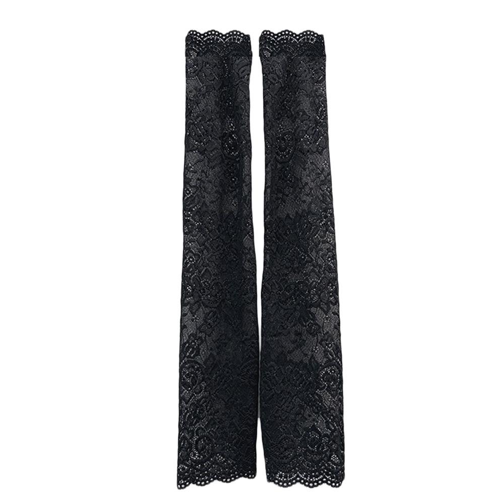 1Pair Lace Summer Arm Sleeves Anti-Sun Protection Arm Cover for Driving Running Basketball Football Golf