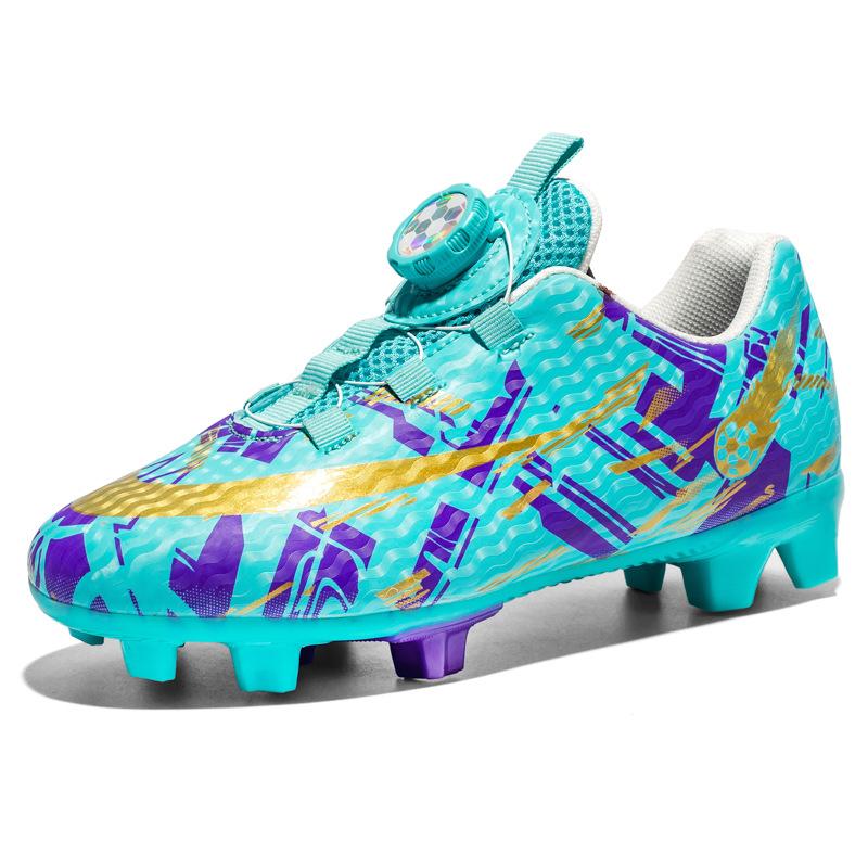 Fußballschuhe Grenzüberschreitend Kinder Jungen Gebrochene Nägel TF Mädchen Grundschule Teenager Drehknöpfe Rasen Trainingsschuhe