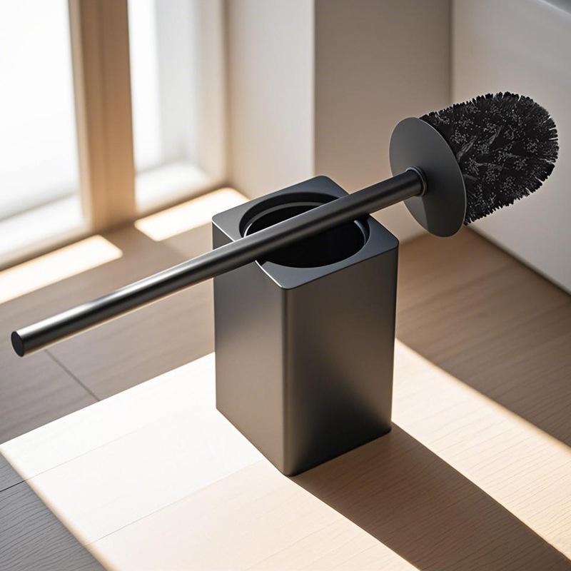 Light Luxury Wall-Mounted 304 Stainless Steel Toilet Brush Holder
