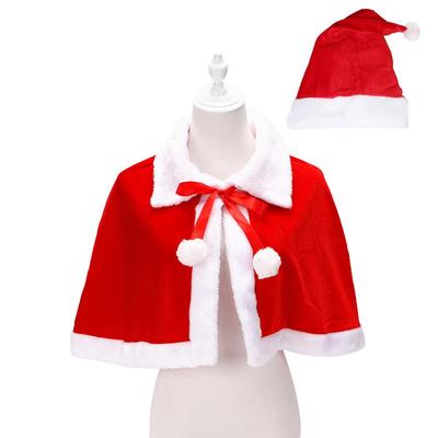 Moerstar Christmas Cape Cloak Santa Poncho Costume, Clear Stone Cosplay, Christmas Colorful Cape for Women, Red, Kids, Adults, Girls, Stylish,