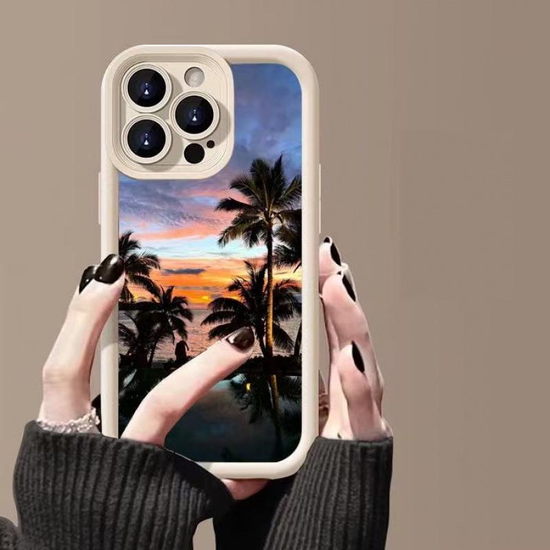 Coconut Tree iPhone 16 Pro Case - Compatible with iPhone 15, 14, 13 Pro Max, 12X, European & American Design