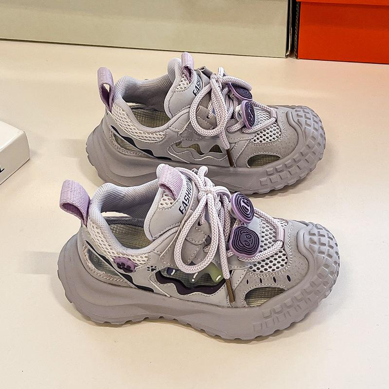 Soft-soled Children's Shoes Breathable Mesh Casual Shoes Non-slip Boys' Sports Shoes Hollow Frame Shoes