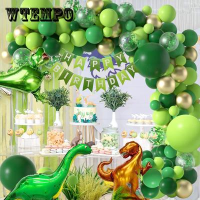 119pcs Dinosaur Party Supplies Little Dino Party Theme Decorations Banner Balloon Set for Kids Boy Birthday Party Baby Shower Decor