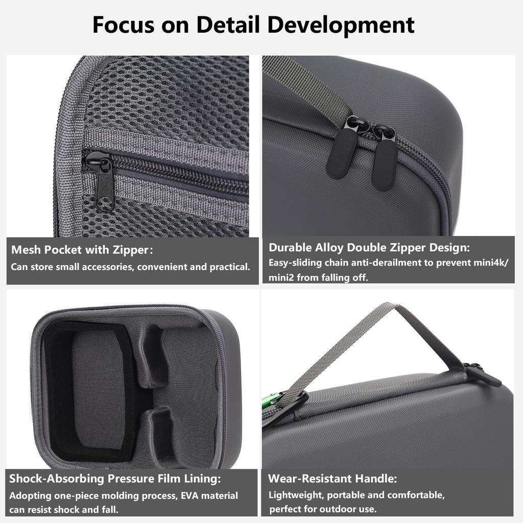 Storage Bag for Mini 5 Pro Drone Case Hard Shell Travel Carrying Case Compatible with Mini 5 Pro, DJI RC 2/ RC-N3 Controller