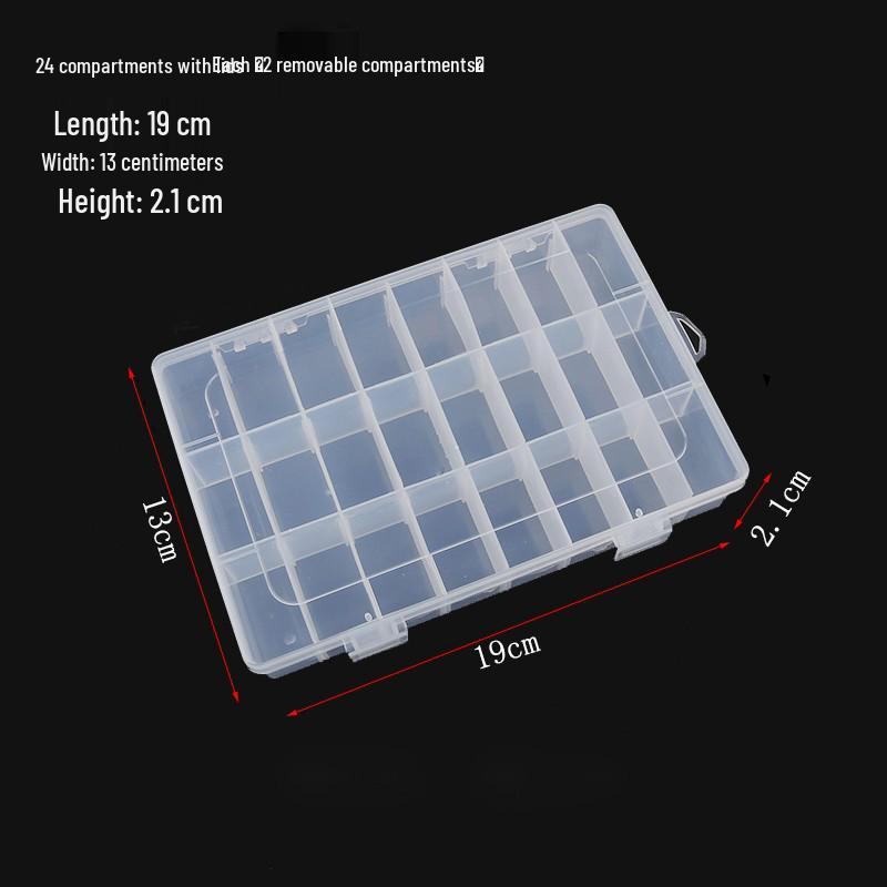 Multi-Size Transparent DIY Jewelry Storage Box Set