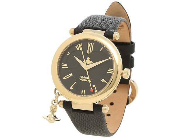 Vivienne Westwood Watch Women Orb Heart 32MM Quartz Black VV006GDBLK 3859878 NEW
