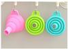 High Quality 1pc New Mini Silicone Gel Foldable Collapsible Style Funnel Hopper Kitchen Cooking Tools