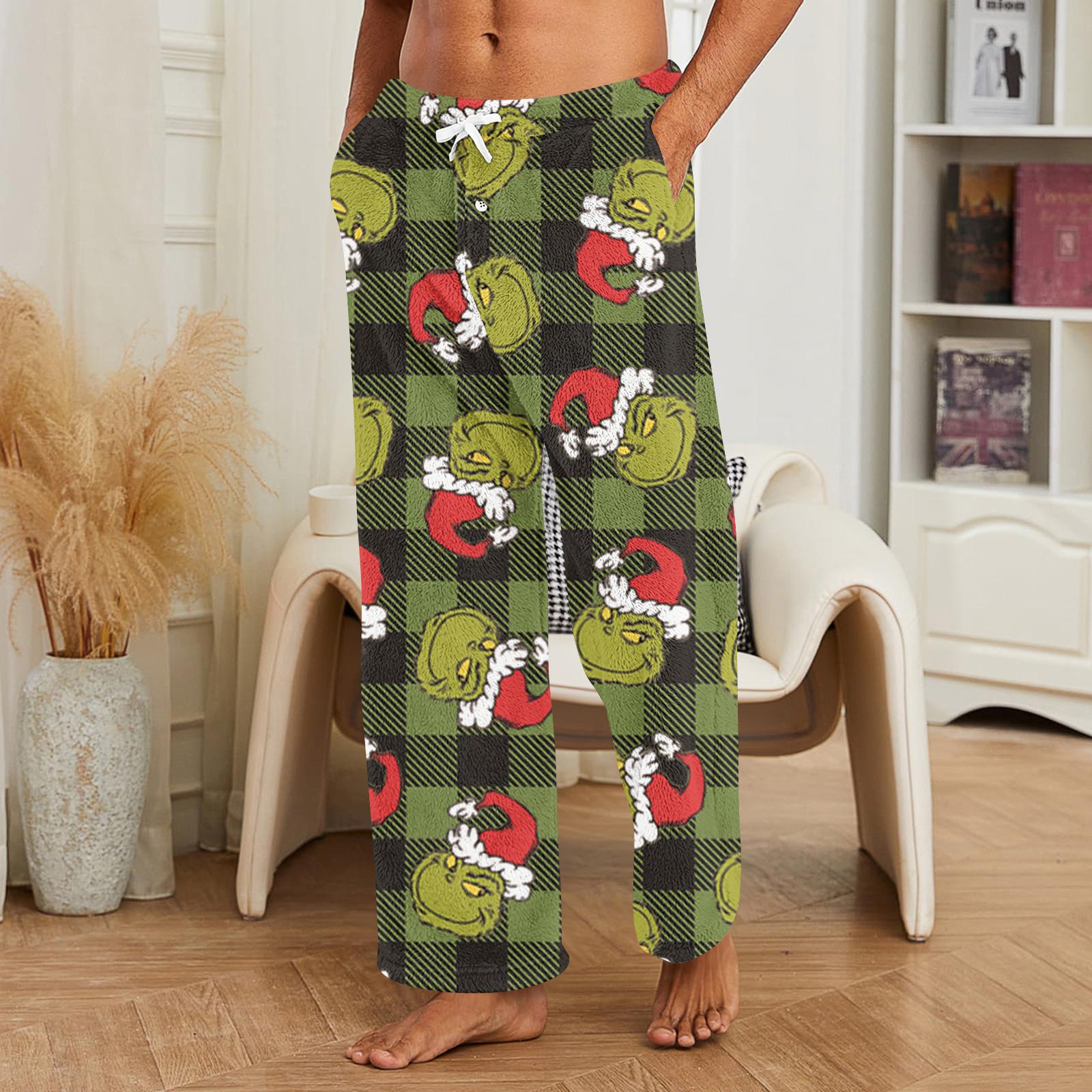 

Мужские домашние брюки с принтом по всей поверхности, пижамные брюки для сна, длинные брюки, пижамные брюки L