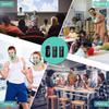 KIMAFUN Wireless Headset and Lavalier Lapel Microphone for Two External 50m Transmission 8 Hours of Continuous Plug Compatible with for and Briefings