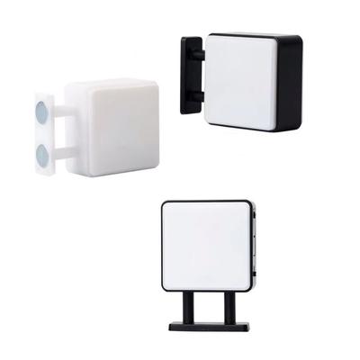 With LED Lights Fridge Decoration Magnets Round Square Refrigerator Magnet Light Sign Work Space