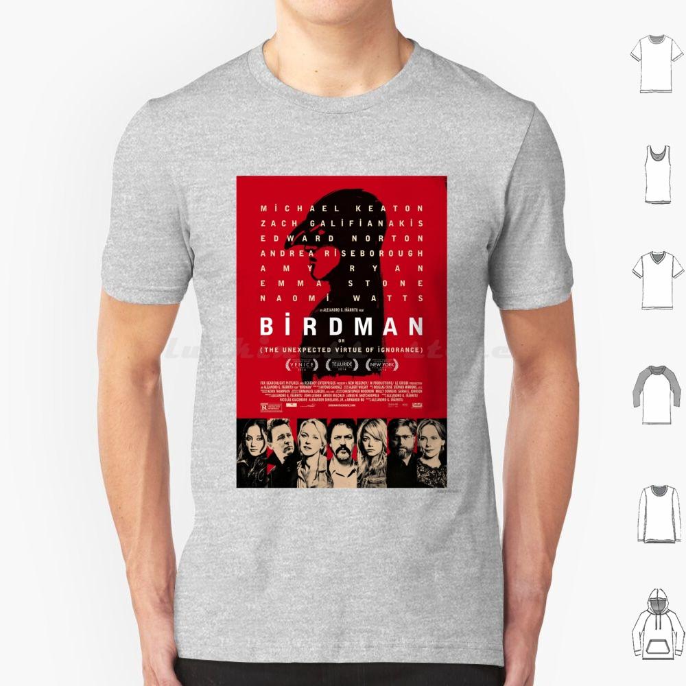 Birdman Or The Unexpected Virtue Of Ignorance Movie Shirt T Shirt Big Size 100 Cotton Movies Birdman Birdman Movie