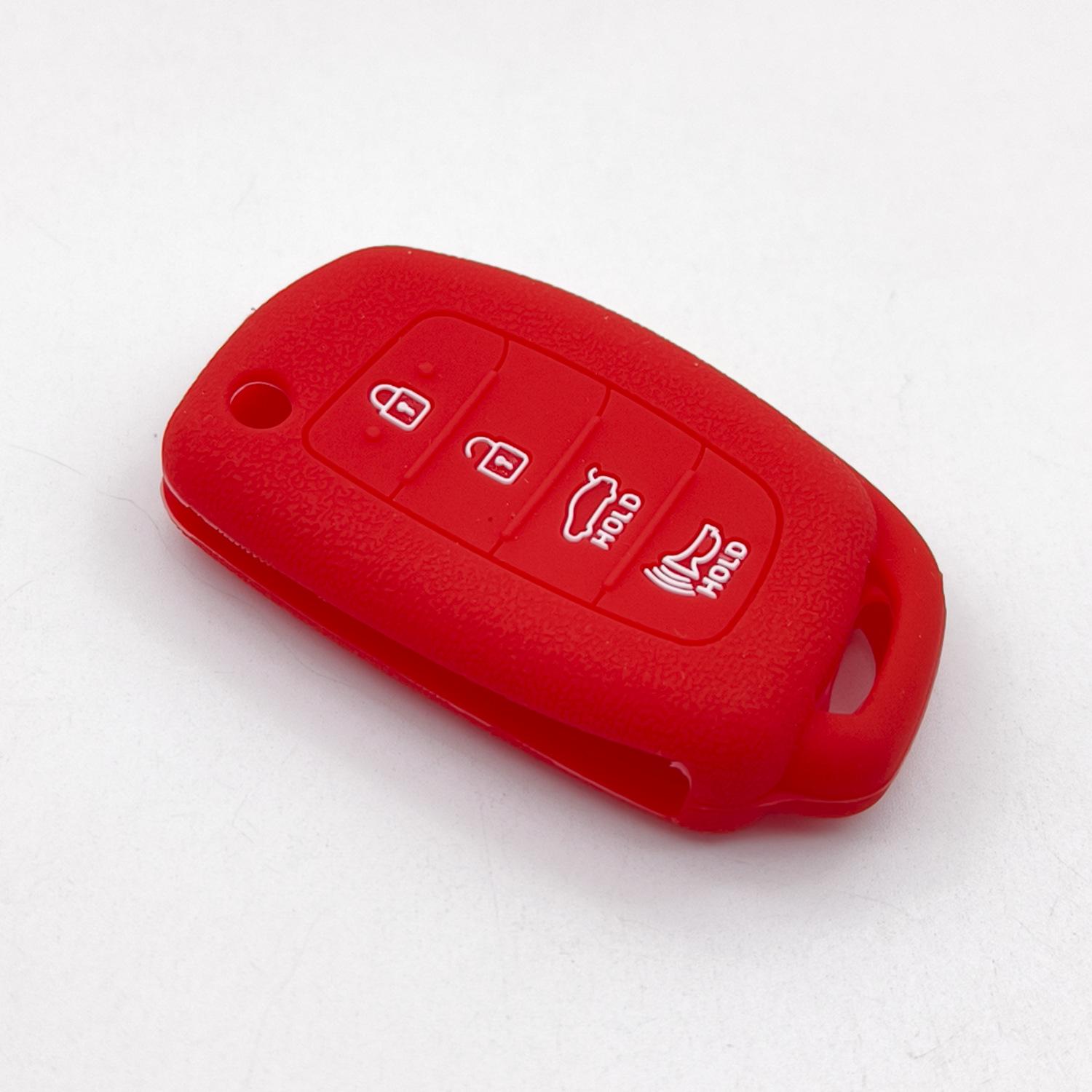 Modern Santa Fe ix35 Foldable Remote Key Silicone Protective Case
