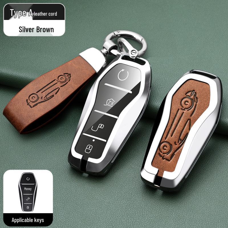 BYD Han, Tang DM, Qin PLUS, Song Pro/Max, Yuan Car Metal Key Case (2021 Model)