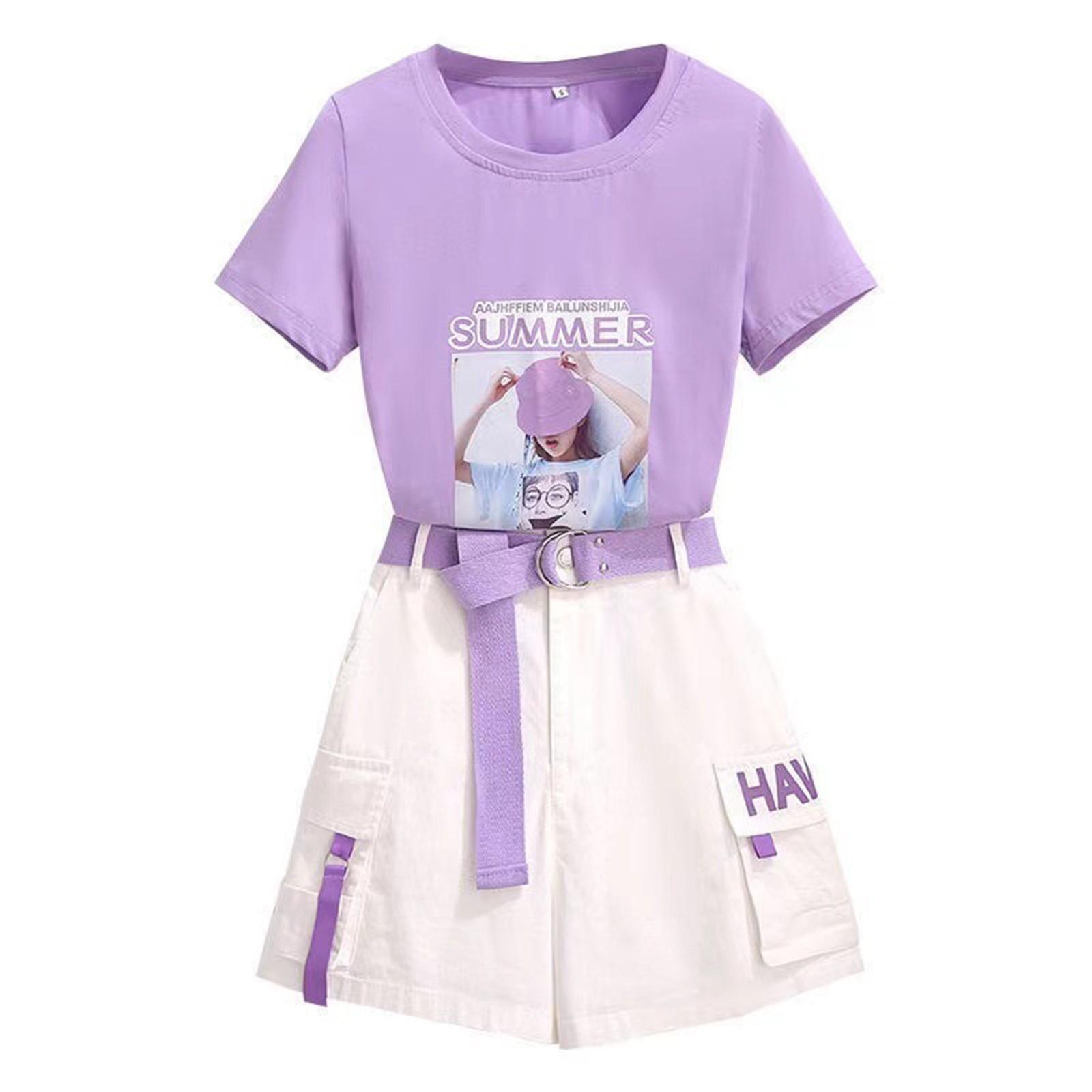 

Темперамент маленького роста, модные и стильные сезонные модные шорты для девочек, комплект из двух предметов S