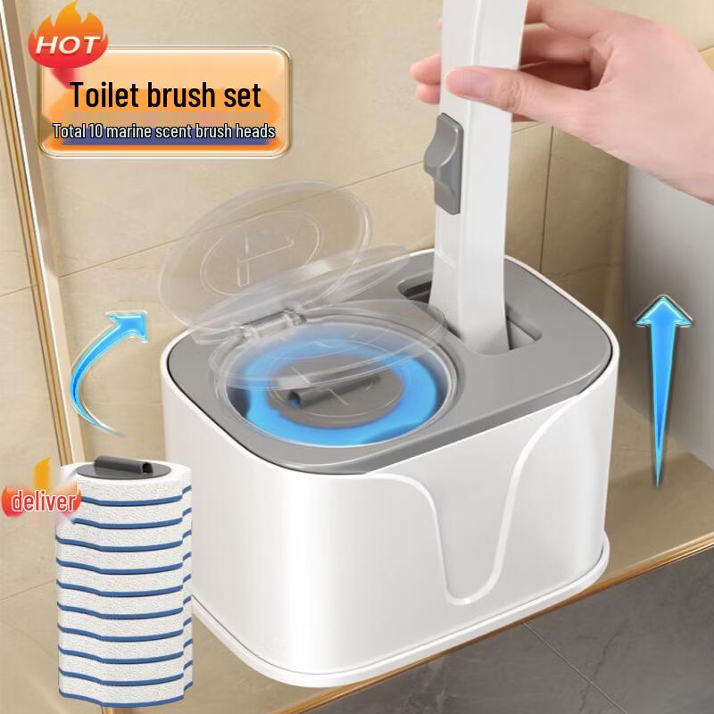 Xihe Wall-Mounted Disposable Toilet Brush Set
