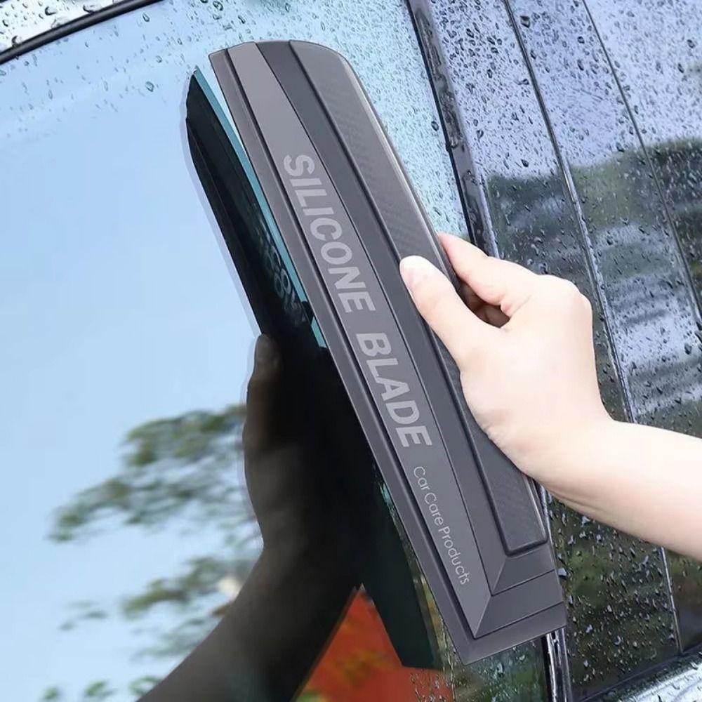 Quiet Silicone Water Wiper Flexible Windshield Water Remover Car Washing Squeegee  Auto Detailing