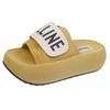 Velcro platform slippers women's new summer wear versatile letter sandals beach cool slippers