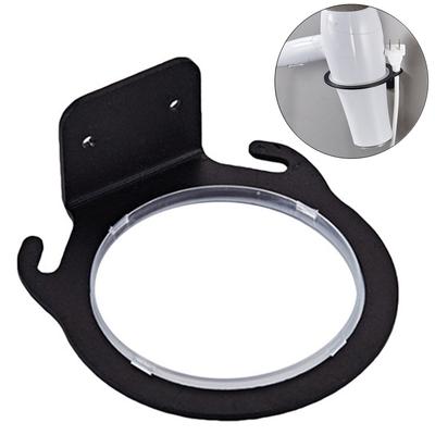 Wandmontierter Haartrocknerhalter aus Weltraumaluminium, Ablage, Aufhänger, Zuhause, Badezimmer, Haartrockner-Aufbewahrungsregal, Organizer, Hängeregal, 7,5 cm