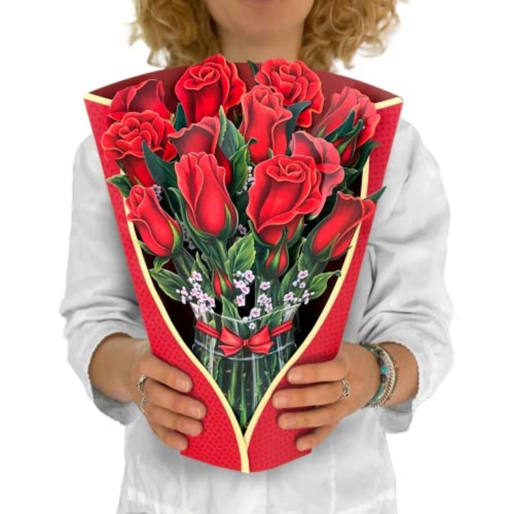 Pop-Up Boeket Papieren Bloemkaarten Groet 3D Popup Zegen Kaart Om Vast Te Houden Voor Moederdag & Uniek Cadeau Voor Vrouw Ouder & Leraar