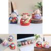 Adorable Resin Car Decorations Lucky Wealth God Figures Cartoon Style Stress Reliever