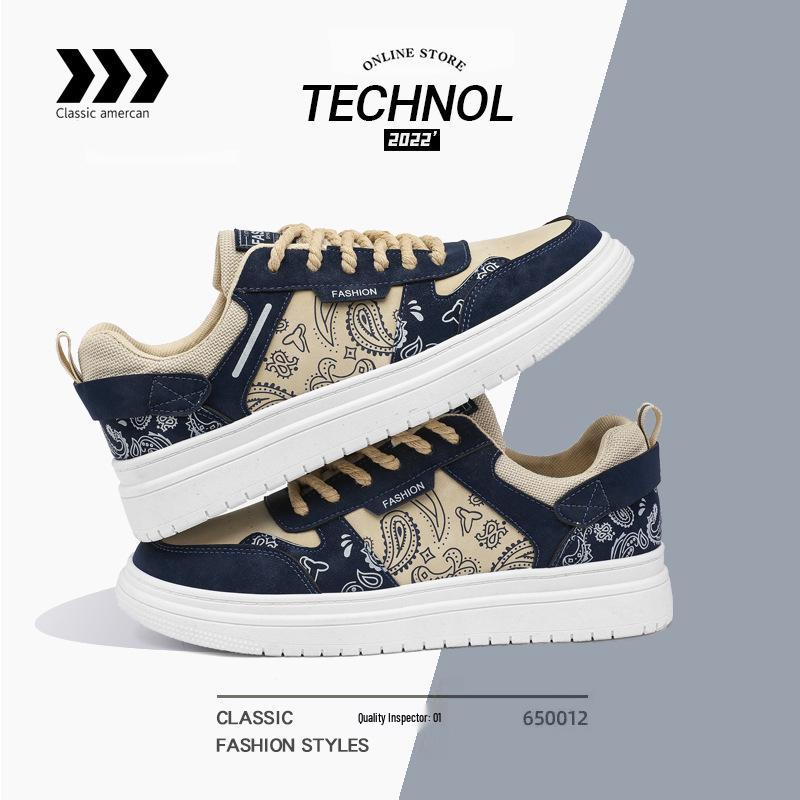 Men s Trendy Spring Sports Canvas Shoes - Low-top, Thick Sole, Breathable, Height-increasing Casual Sneakers for Students 40