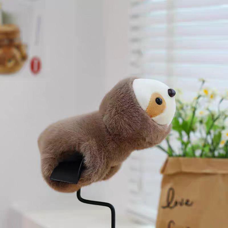 

Плюшевая игрушка ленивец 8 дюймов, браслет на запястье с защелкивающейся полоской с лисой и капибарой 15cm темно-коричневого